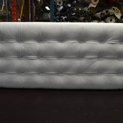 Leather White Bench - Products