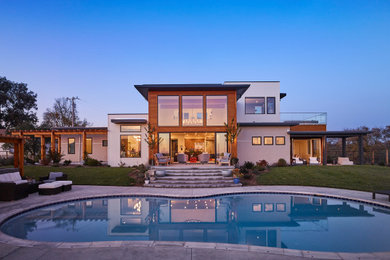 Inspiration for a contemporary exterior home remodel in Other