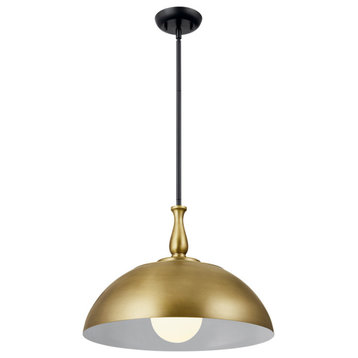 Fira Transitional Pendant in Natural Brass