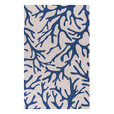 Blue And Coral Rugs | Houzz - KAS Rugs & Home - Sonesta 2037 Ivory and Blue Coral Rug, 7'6