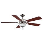 Litex - Litex BO52LN5L Margaux - Single Light LED Ceiling Fan - The Margaux LED offers a traditional, but stylishMargaux Single Light Polished Nickel Matt *UL Approved: YES Energy Star Qualified: YES ADA Certified: n/a  *Number of Lights: Lamp: 2-*Wattage:6.5w Medium base LED bulb(s) *Bulb Included:Yes *Bulb Type:Medium base LED *Finish Type:Polished Nickel
