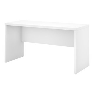 Furinno Indo L-Shaped Desk with Bookshelves (White)