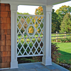 Custom Victorian Lattice With Oval - Pergolas