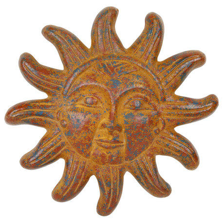Clay Sun Handmade Hand Painted Garden, 12", Red