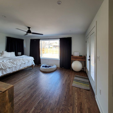 New Master Bedroom - lots of light and connection to the outdoors!