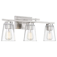Calhoun Vanity Fixture, Satin Nickel, 3-Light