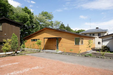 他の地域にある北欧スタイルのおしゃれな家の外観の写真