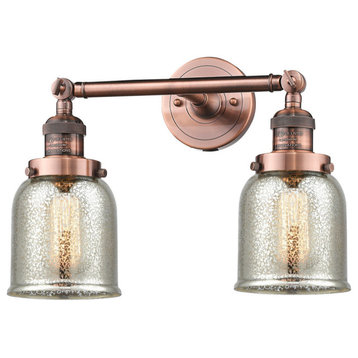 Innovations 2-LT Small Bell 15" Bathroom Fixture - Antique Copper