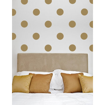 Dots Pattern Wall Decal, 4", Olive