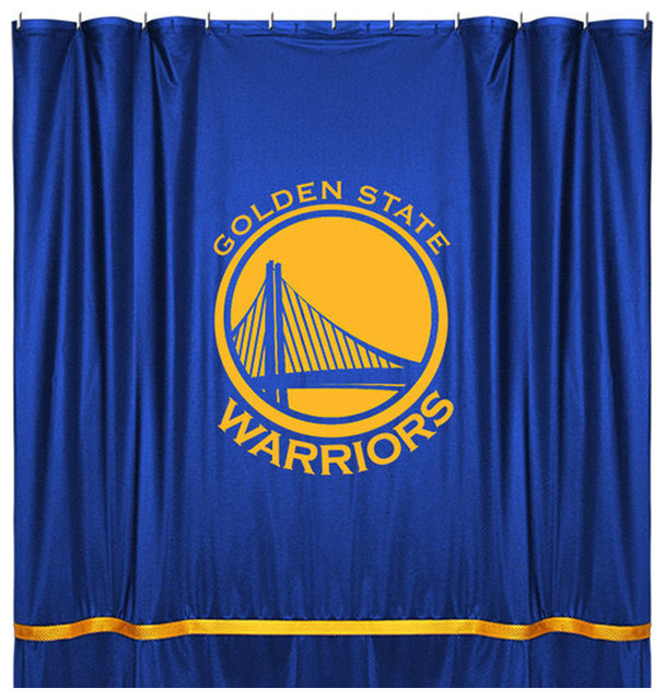 Nba Golden State Warriors Shower Curtain Basketball Bathroom Nba Golden State Warriors Shower Curtain Basketball Bathroom