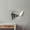 "Black Skull" Painting Print, Wrapped Canvas, 18"x18"
