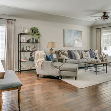 Living room rustic Glam