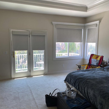 Transform Your Master Bedroom with Motorized Blackout Window Shades in Studio Ci