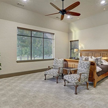 Transitional Mediterranean Style Custom Home on Acreage in Richmond, Texas