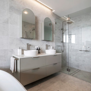 Ensuite Bathroom with Freestanding Bath and Bathroom Project
