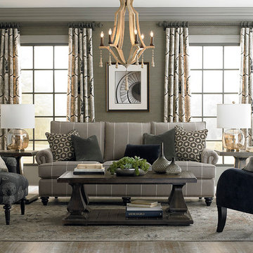 HGTV Home Custom Upholstery Medium Sofa by Bassett Furniture