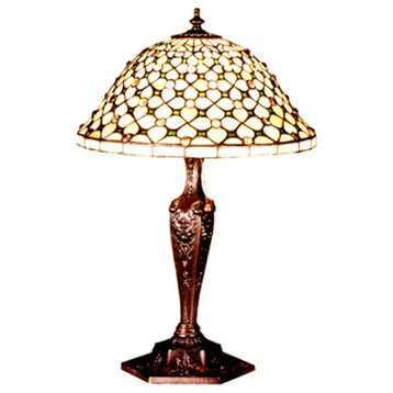 Meyda Lighting 37782 22"H Diamond & Jewel Table Lamp