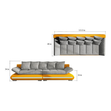 European LED sofa NERA