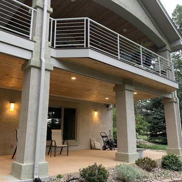 Custom Deck with Under-Deck Drainage System