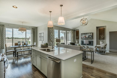 Transitional kitchen photo in Wichita