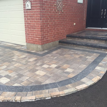 Banded Entranceway with Steps