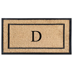 A1hc Rubber and Coir, 24 x 39 Heavy Duty Outdoor Monogrammed Doormat - Monogrammed E