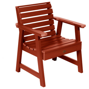 Sequoia Professional Commercial Grade Glennville Lounge Chair, Rustic Red