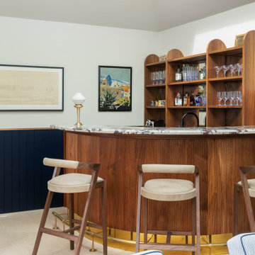 Pool house bar and kitchenette