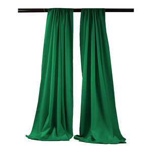 Set Of 2 Polyester Poplin Backdrops Drape 96 X58 Contemporary