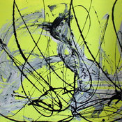 Abstract art canvas painting