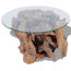 vidaXL Coffee Table With Teak Driftwood, 60 cm