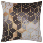 Bareens Designer Rugs - Shabby Chic Meyers Printed Italian Velvet Handmade Pillow - Embellish your home with this timeless casual chic handmade pillow made with gorgeous soft luscious Printed Italian Velvet. A mesmerizing addition to any decor, this beautiful, elegant pillow features beautiful colors with unique design made by skilled artisans. An intricate design and exquisite coloration make this handmade pillow a standout piece in any decor.
