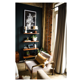 Downtown Dallas Loft - Rétro - Salon - Dallas - par Haus of Sabo | Houzz