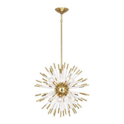 Robert Abbey Andromeda Brass Small Pendant - Chandeliers