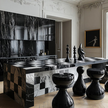 The Prestige Chessboard Kitchen Island