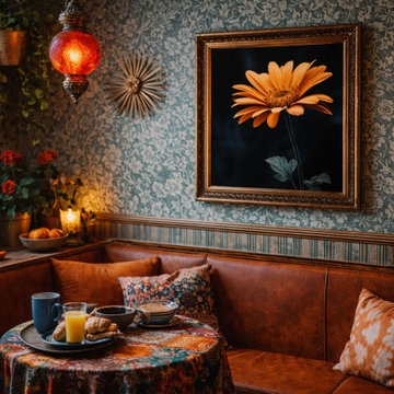 Amber Embrace Eclectic Style Wall Art