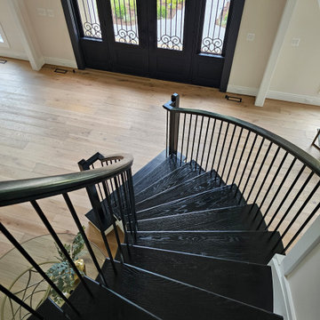 Project #130 | Curved Staircase with Wraparound Balcony