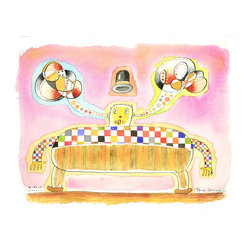Listen - Original Watercolor - Drawings And Illustrations