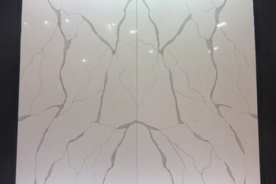 Calacatta white quartz countertop