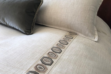 Inspiration for a transitional master bedroom remodel in Other