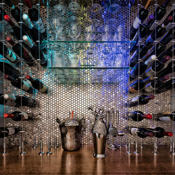 Cable Suspended Wine Rack