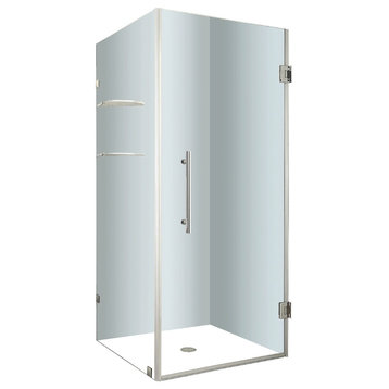 Aston Aquadica GS 36"x36"x72" Completely Frameless Square Shower, Chrome