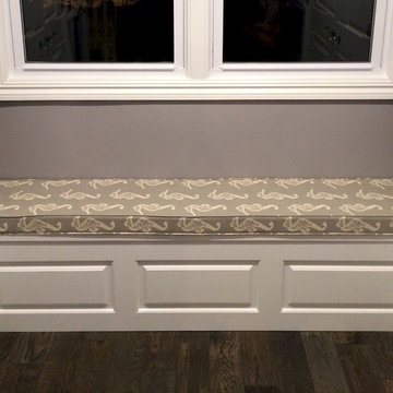 Beach House-Inspired Nursery Window Seat Cushion