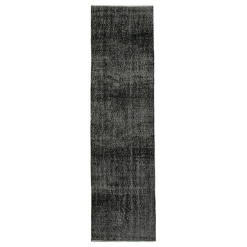 Rug N Carpet - Hand-knotted Anatolian 2' 10" x 10' 6" Rustic Hallway Runner Rug