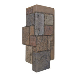 150-JAGGED CASTLE STONE CORNER 12" W X 24"H - Wall Panels