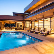 modern lake house