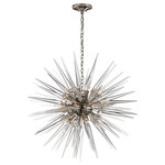 Visual Comfort & Co. - Quincy Medium Sputnik Chandelier in Polished Nickel with Clear Acrylic - Quincy Medium Sputnik Chandelier in Polished Nickel with Clear Acrylic