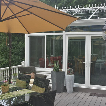 Cathedral Sunroom & Deck Addition