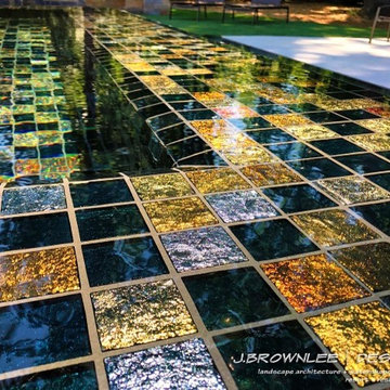 Lightstreams Gold Iridescent Metal Blue Pool and Spa