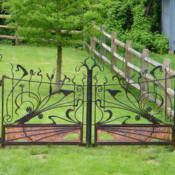 Hand forged iron gate - Home Fencing And Gates